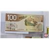 Image 10 : Canada $100 Bills 2004 (4):  - Jenkins/Dodge #EJF5702040 - Jenkins/Dodge #EJE7726711 - Jenkins/Dodge