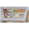 Image 3 : Canada $100 Bills 2004 (4):  - Jenkins/Dodge #EJF5702040 - Jenkins/Dodge #EJE7726711 - Jenkins/Dodge