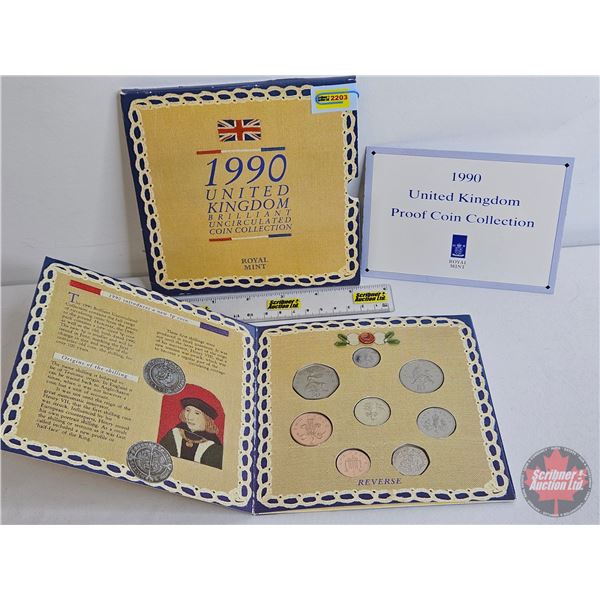 Royal Mint : 1990 United Kingdom Brilliant Uncirculated Coin Collection