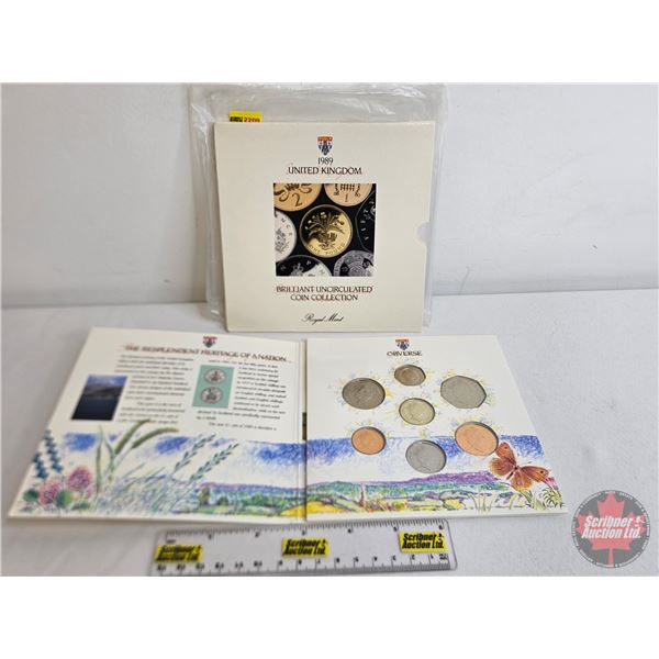 Royal Mint 1989 United Kingdom : Brilliant Uncirculated Coin Collection