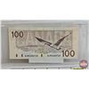 Image 6 : Canada $100 Bills 1988 (2) : - Knight/Thiessen #BJM4260766 - Knight/Thiessen #BJM4260865
