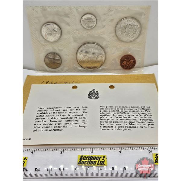 RCM Canada 1965 Uncirculated Year Set (Consignor Tag: Dollar : Type 1 SB B5 & Cent : Type 1 SB P5 )