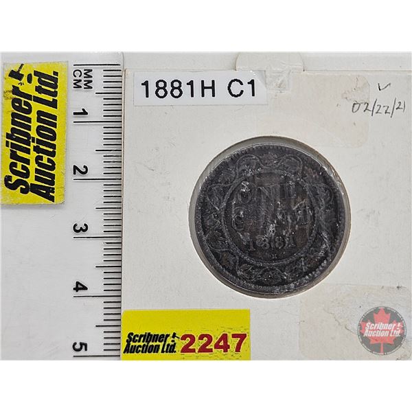 Canada Large Cent 1881H (Consignor Tag: C1)