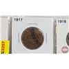Image 3 : Canada Large Cent (4): 1916; 1917; 1918; 1919