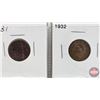 Image 4 : Canada One Cent (8): 1921; 1927; 1928; 1929; 1931; 1932; 1933; 1934