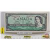 Image 1 : Canada $1 Bill 1954 *Replacement : Beattie/Rasminsky # *BM3977974