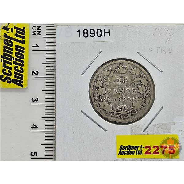 Canada Twenty Five Cent 1890H