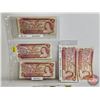 Image 1 : Canada $2 Bills 1974 (5): - Lawson/Bouey #BZ2902862 - Lawson/Bouey #RP5106490 - Lawson/Bouey #AGC195