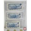 Image 5 : Canada $5 Bills 1972 (3): - Lawson/Bouey #SR1641204 - Lawson/Bouey #SY8702487 - Lawson/Bouey #SY1327