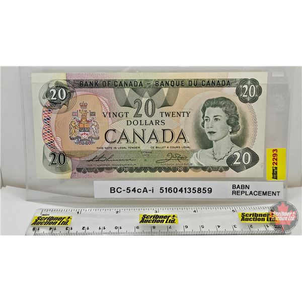 Canada $20 Bill 1979 : BABN Replacement : Thiessen/Crow #51604135859