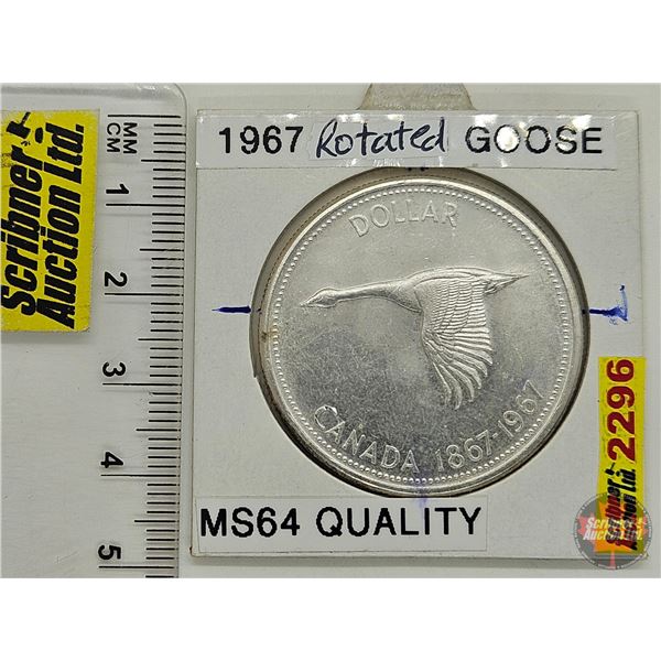 Canada Dollar 1967 (Rotated Goose)