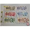 Image 1 : Canada Bills ~ Bird Series Collector Combo (6):  - $2 Bill 1986 : Thiessen/Crow #EBN8393333 - $5 Bil