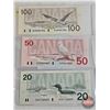 Image 5 : Canada Bills ~ Bird Series Collector Combo (6):  - $2 Bill 1986 : Thiessen/Crow #EBN8393333 - $5 Bil