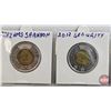 Image 2 : Canada $2 : Toonies (4) : 2012 HMS Shannon ; 2012 Security ; 2012 Security ; 2021
