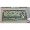 Image 5 : Canada $1 Bills 1954 (4):  - Beattie/Coyne #AM1501529 - Beattie/Rasminsky #RY2401894 - Bouey/Rasmins
