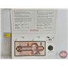 Image 2 : Canada's $2 Uncirculated Coin, Bank Note & Stamp Set 1996