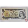 Image 2 : Canada Bills (3): - $1 Bill 1973 : Crow/Bouey #AMK4765534 - $2 Bill 1974 : Crow/Bouey #ARA3338194 - 