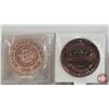 Image 2 : Tokens (4):  - Royal Canadian Mint 1908-2008 Coin Show - The Canadian Numismatic Association Silver 