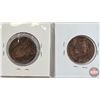 Image 8 : Royal / Monarch Medallions (4) : - (2) Queen Elizabeth II Coronation  - Confederation 1867-1927 - Ro