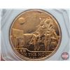 Image 2 : Medallion : 1969 Apollo XI Men on the Moon (Copper-Colour) (Capsule)
