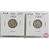 Image 3 : USA Ten Cent (8): 1918; 1920; 1923; 1934; 1935; 1936D; 1937; 1939