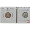 Image 4 : USA Ten Cent (8): 1940; 1940D; 1941; 1941S; 1941; 1941D; 1942; 1942D