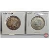Image 5 : USA Fifty Cent (8) : 1961D; 1964; 1964; 1964; 1964; 1964; 1964; 1966