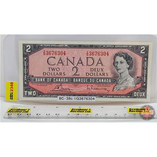 Canada $2 Bill 1954 : Bouey/Rasminsky #IG3676304