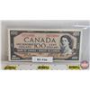 Image 4 : Canada $100 Bills 1954 (3 Signature Varieties) : - Lawson/Bouey #BJ9459830 - Beattie/Rasminsky #BJ44