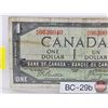 Image 3 : Canada $1 Bill 1954DF "Devil's Face" : Beattie/Coyne #RA0639040