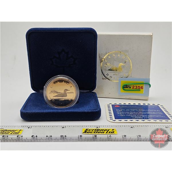 RCM Canada 1987 Special Proof Edition Loon Dollar (Blue Velvet Case)