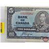 Image 2 : Bank of Canada $5 Bill 1937 : Coyne/Towers #AS3257262
