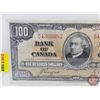 Image 2 : Bank of Canada $100 Bill 1937 : Coyne/Towers #BJ4360082