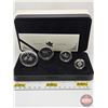 Image 1 : RCM Canada 2004 Fine Silver 4-Coin Set : The Arctic Fox One Ounce ; 1/2 Ounce 1/4 Ounce; 1/10 Ounce 