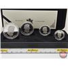 Image 7 : RCM Canada 2004 Fine Silver 4-Coin Set : The Arctic Fox One Ounce ; 1/2 Ounce 1/4 Ounce; 1/10 Ounce 