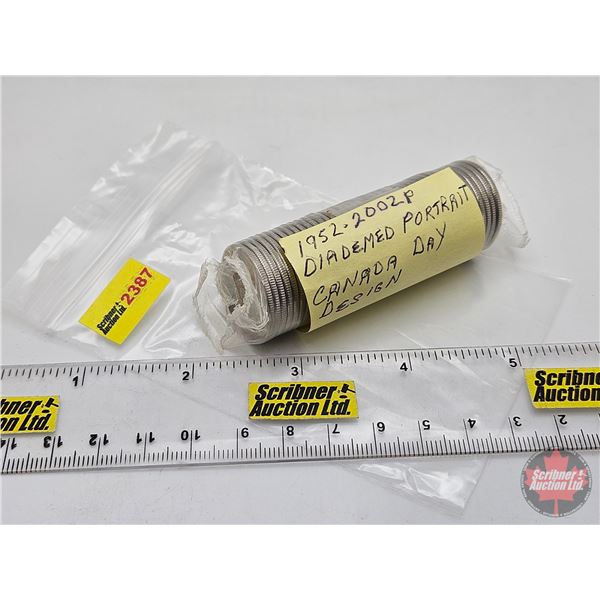 Canada Twenty Five Cent Roll : 2002P Canada Day : Diademed Portrait (Original Roll) (NOTE: Rolls not