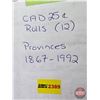 Image 16 : Canada Twenty Five Cent Rolls (12) : 1867-1992 (Provinces) (Original Rolls) (NOTE: Rolls not opened 