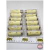Image 1 : Canada Twenty Five Cent Rolls (12) : 1867-1992 (Provinces) (Original Rolls) (NOTE: Rolls not opened 