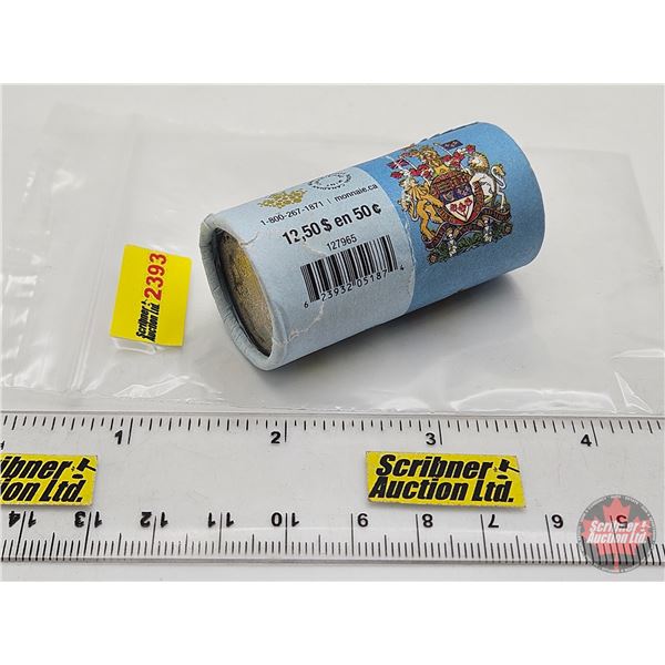 Canada Fifty Cent Roll : 2014 (Original Roll) (NOTE: Rolls not opened by the Auction Company, so qua