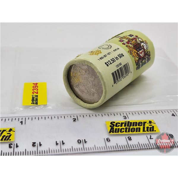 Canada Fifty Cent Roll : 2015 (Original Roll) (NOTE: Rolls not opened by the Auction Company, so qua