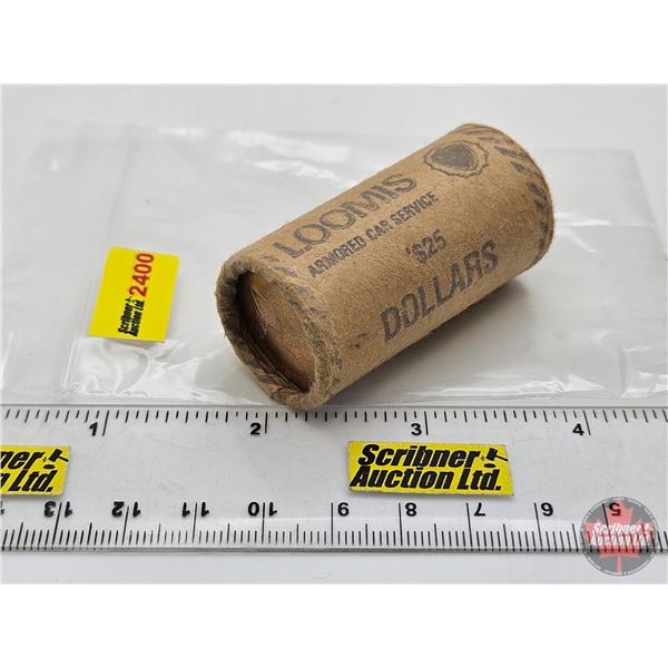 Canada Loonie Dollar Roll : 1987 (First Year of Loonie) (Original Roll) (NOTE: Rolls not opened by t