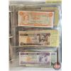 Image 10 : BINDER LOT : Foreign Currency Collection ! (82 Notes) (Variety of Styles/Types/Denominations/Countri