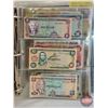 Image 16 : BINDER LOT : Foreign Currency Collection ! (82 Notes) (Variety of Styles/Types/Denominations/Countri