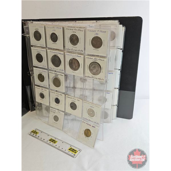 BINDER LOT : Foreign Currency Coin Collection ! EUROPE (126 Coins + 3 Mint Sets) (Variety of Styles/