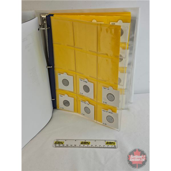 BINDER LOT: Canada Five Cent (66 Coins) : 1931 - 2016 (Intermittent) (Variety of Styles/Types)