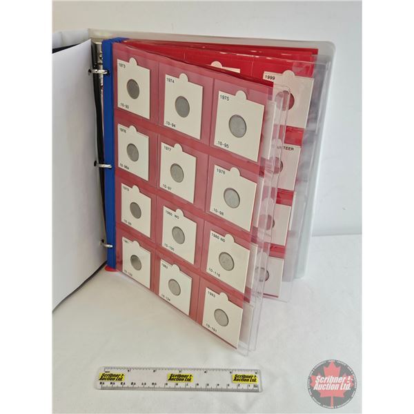 BINDER LOT: Canada Ten Cent (45 Coins) : 1973 - 2016 (Intermittent) (Variety of Styles/Types)