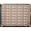 Image 1 : Canada $2 Bills 1986 : (40) UNCUT SHEET 5x8 BABN (ROLLED)  (Thiessen/Crow #BBU5140447 ~ #BBU5159947)
