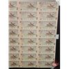 Image 6 : Canada $2 Bills 1986 : (40) UNCUT SHEET 5x8 BABN (ROLLED)  (Thiessen/Crow #BBU5140447 ~ #BBU5159947)