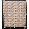Image 1 : Canada $2 Bills 1986 : (40) UNCUT SHEET 4x10 CBN (ROLLED)  (Thiessen/Crow #EBB2020066 ~ #EBB2039566)