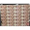 Image 2 : Canada $2 Bills 1986 : (40) UNCUT SHEET 4x10 CBN (ROLLED)  (Thiessen/Crow #EBB2020066 ~ #EBB2039566)
